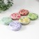 Casket Metal round "Fruits and vegetables" Packing 12 pcs 1.8x7x7 cm