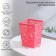 Arabesque storage basket, plastic, 9 × 9 × 12 cm, mix color