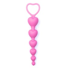 Anal balls of the oka-hoods, Soft Touch Silicone, D = 11-32 mm, h = 140 mm, pink