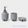 Savanna bathroom accessories set, 3 subjects: soap dispenser 390 ml, glass 300 ml, soap dish