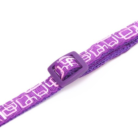 The two -layer collar with the Fastex "Squares", 30 x 1 cm, purple-6