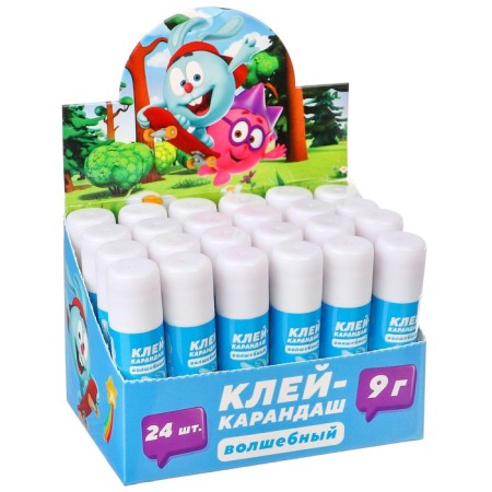 PVP 9 g adhesive-pencil, with an indicator, smeshariki-1