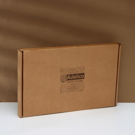 Defense board ADELICA, 40 × 10 × 1.8 cm, in gift packaging, birch-1