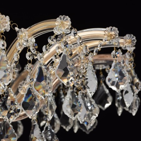 Louise chandelier 10x60W E14 gold-16