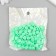 Beads for creativity plastic "Cube with flattened edges" Green set 30 g d = 0.8 cm