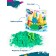 Set for children's creativity "smart sand, green" 1 kg
