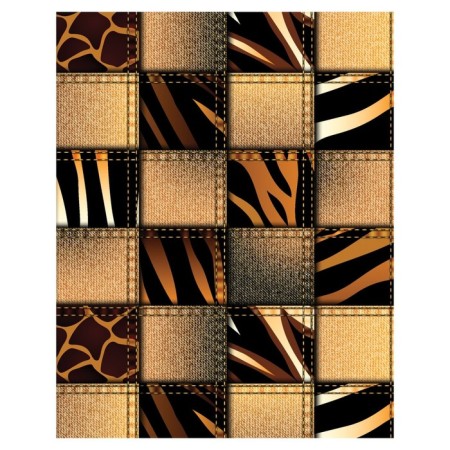 Pillow Golk "The World of Wild Animals in Square, Decorative, Size 16x45 cm-1