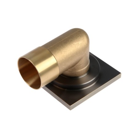 Gag Aflorn AF20610C-10, D = 50 mm, horizontal, 100x100 mm, brass, antique bronze-1
