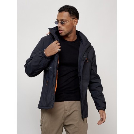 Sports male jacket, size 54, dark blue color-10