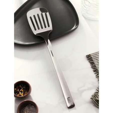 Stainless steel blade perforated Dolyana Evedeay, length 39 cm, thickness 3 mm, silver color