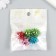 Busina for creativity plastic "Ball with thorns, glossy metallic" mix 1,7x1.7x1.7 cm