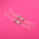 Straps silicone, fittings metal, 1.5 cm, 37 cm, steam, color transparent