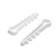 Dowel-Homut "Tundra", for a flat cable, nylon, 8 mm, white, 100 pcs