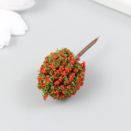 Artificial plant for creativity plastic "Fiery tree" 2.3x3.6 cm-1
