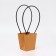 Bag for flowers craft moisture-resistant, 12x12-8x8-12.5 cm