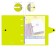 A notebook on the rings A5, 80 sheets in the Erichkrause "Neon", a plastic cover on the button, an offset unit, whiteness is 100%, mix
