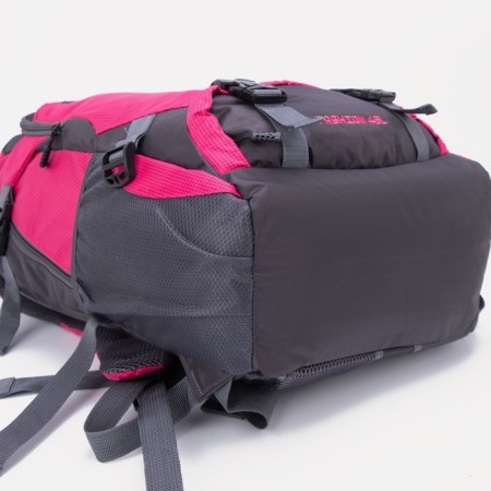 Tourist backpack on lightning, 22/27 l, 3 external pockets, with extension, raspberry color-2