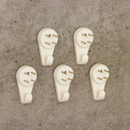 Fastening for the picture CJSC Plastic, large, white color