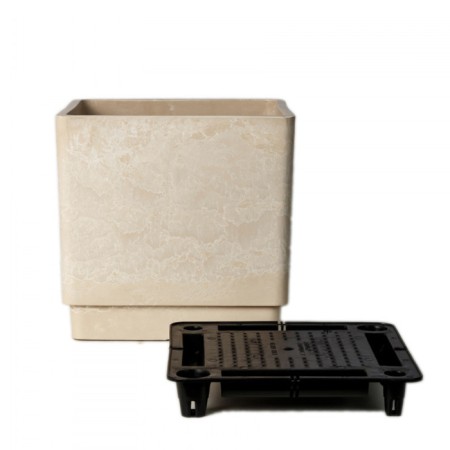 Kashpo for flowers and plants, sand 40x40x40cm, 57l-1