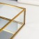 Standing interior glass with a square "Square" 5x20x20 cm