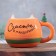 New Year! New Year's ceramic mug "Happiness in tangerines", 400 ml