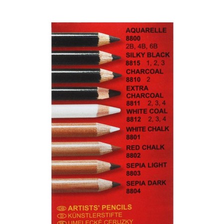 Coal in a pencil 4.2 mm Koh-I-Noor Gioconda 8811/3, cardboard packaging-5