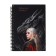 Note book A5, 96 sheets in a cage on the rowing "Dragon", hard cover, matte lamination, selective varnish, block 60 g/m2