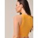 Women's top with a halter neckline Mirey Top Halter Neck, size 44-46, mango color
