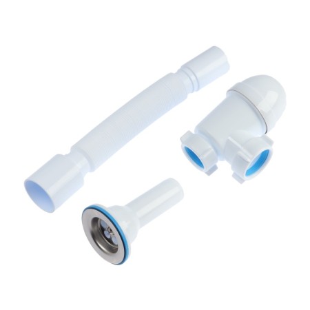 Siphon for washing "Ani Plast" C0510, 1 1/2 "x40 mm, cast release, with corrugation 40x50 mm-4