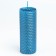 Voschshina candle, 4.5x4.5x12.5 cm, blue metallic
