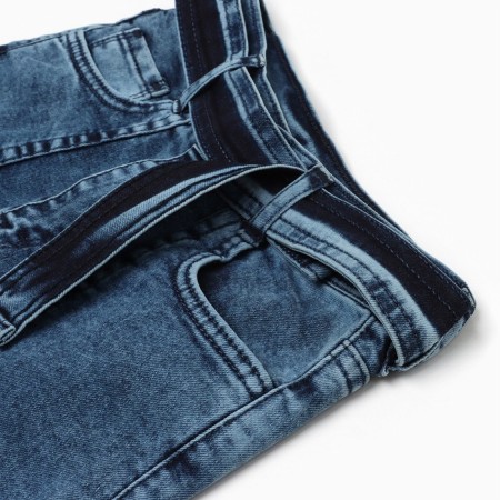 Jeans for girls, blue color, height 146cm-2