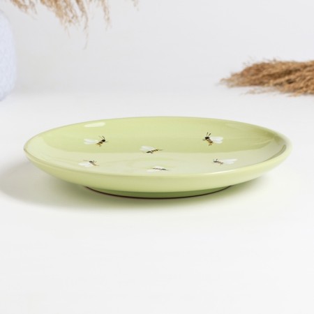 Pskov small plate 24x3cm, the aroma of summer-1