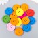 Buttons wood for creativity 4 punctures "simple" set of 15 pcs 3x3 cm