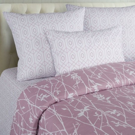 Bed linen duet Fuchsia, size 240x214 cm, 143x215 cm - 2 pcs, 70x70 cm - 2 pcs-1