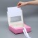 Gift-fir-folding box, packaging, “pink cotton wool”, 20 x 18 x 5 cm