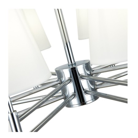 Ceiling EVOLUCE lamp. Sle105403-08. Lagoro. 8x40 watts, E14, 72x72x40 cm, chromium color-11