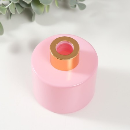 Diffusor for essential oils with a lid "Pink marshmallow" Gloss 100 ml 7x7x7.5 cm-1