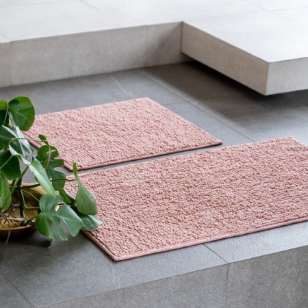 A set of bathtub rugs "Pamp", size 50x60 cm, 60x100 cm, pink color