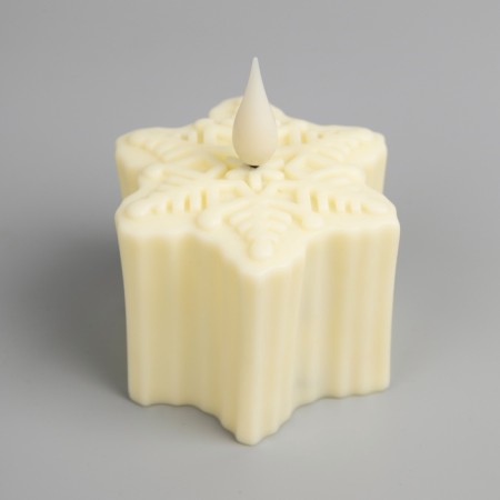 LED figure "Snowflake" 7 × 8.5 × 8 cm, plastic, batteries AG13x3, glow warm white-4