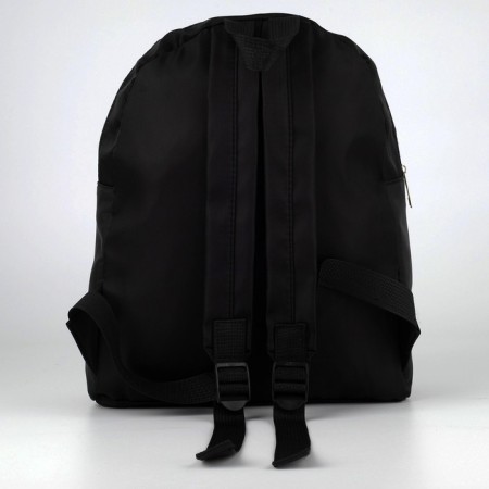 School backpack textile with lacing, black color-6