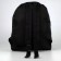 School backpack textile with lacing, black color