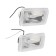 Fighting headlight AVS PF-061H, H3, 12 V, 55 W, Metal case, set 2 pcs