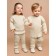 Children's knitted suit Amarobaby Noodles, height 92 cm, milk color