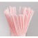 Disposable corrugated tubes for drinks, 21 cm, d = 5 mm, 50 pcs, with corrugation, white color