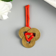 Suspension 3 coins of bronze d = 2 cm