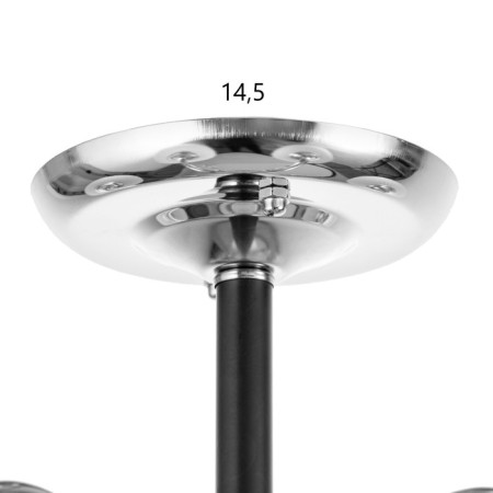 Sicily chandelier 5x60W E27 chrome, black-7