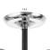 Sicily chandelier 5x60W E27 chrome, black