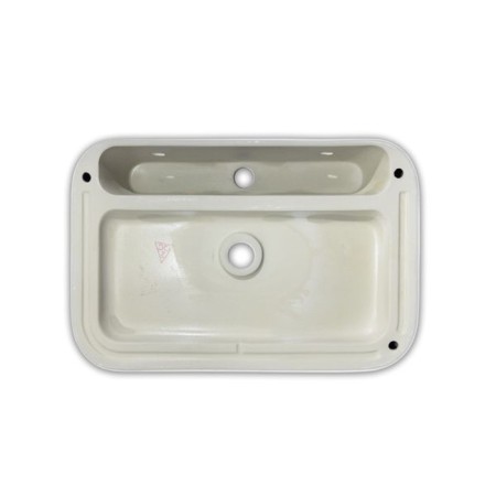 Comforty 78574-60 liner shell, rectangular, white color, 60 cm-4