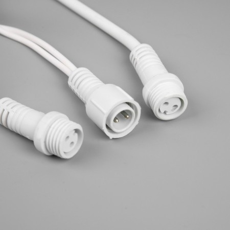 Garland “thread” 10 m, IP65, UMS, white rubber thread, 100 LED, white glow, 220 V-3