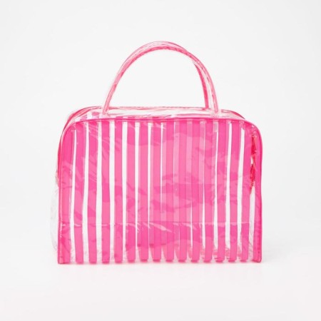 Lightning cosmetic bag, pink color-1